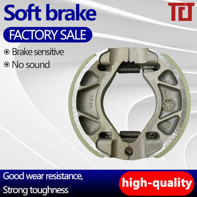 Durable Black Brake Shoes Linings For Motorcycle Perfect Fit And Smooth Braking